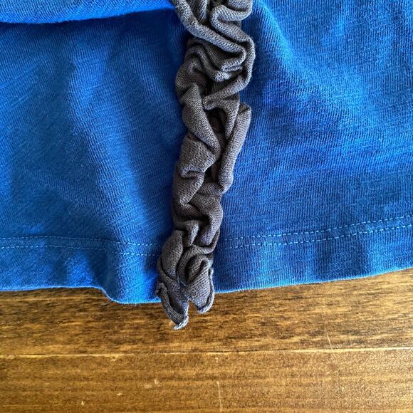 Tea Collection Blue Ruffle Dress Girls' 2 - Picture 6 of 7